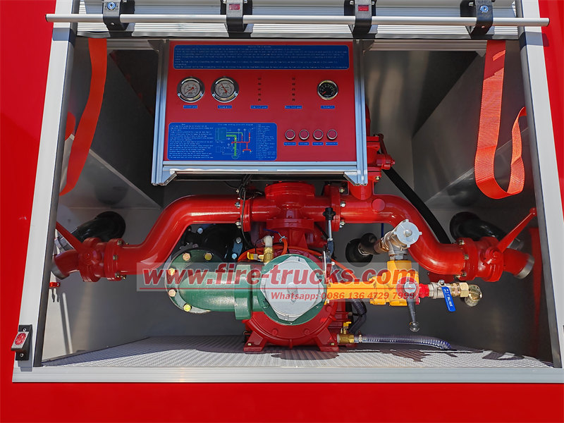 POWERSTAR firefighting truck pump room