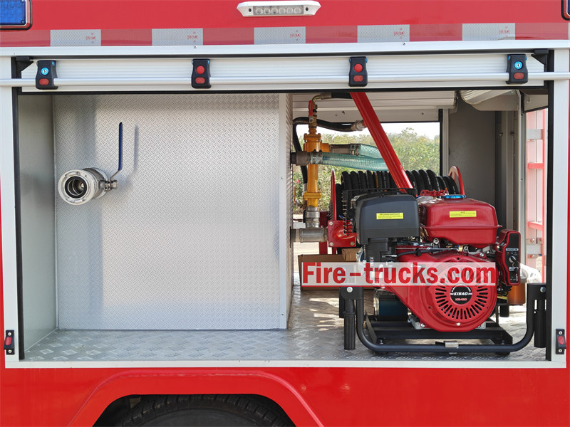 Isuzu pickup fire truck independent pump