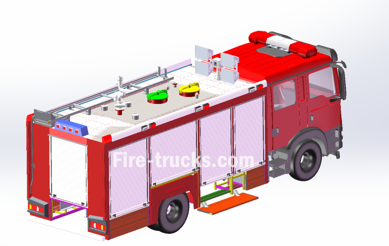SITRAK Urban Fire Rescue Truck design drawing