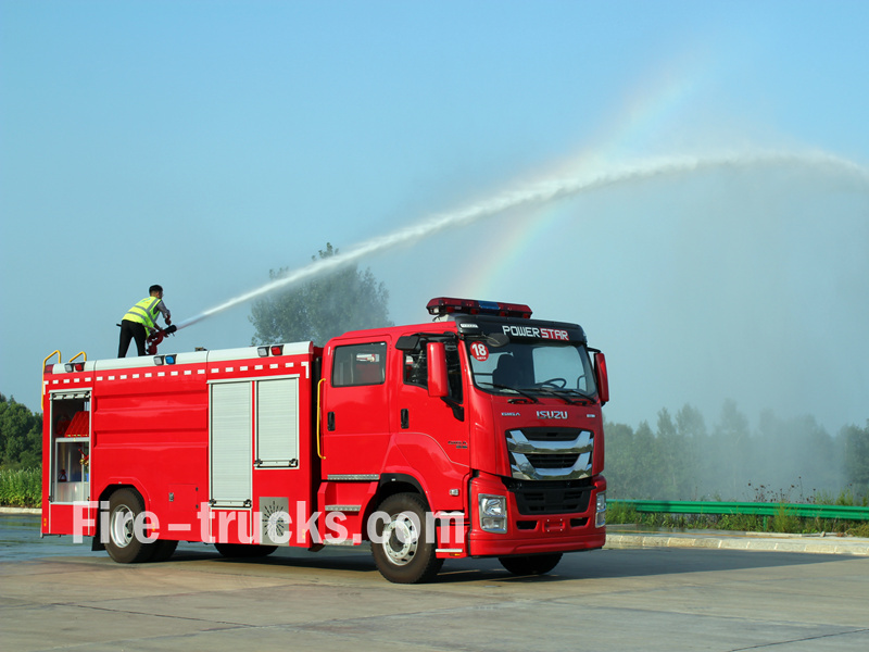 Foam fire truck water testing
