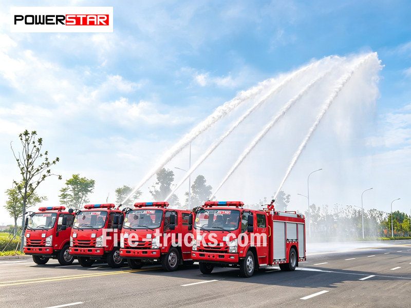 ISUZU NPR 5000L water foam fire truck ISUZU NPR 5000L water foam fire truck