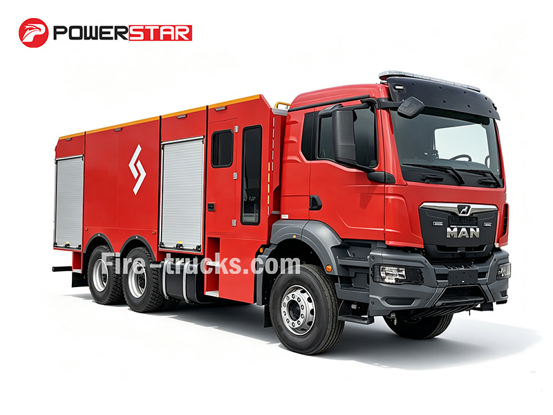 MAN TGS 33.400 6×4 4000L/min High Flow Fire Pump Foam Truck for Forest Fire Suppression Philippines MAN TGS 33.400 6×4 4000L/min High Flow Fire Pump Foam Truck for Forest Fire Suppression Philippines